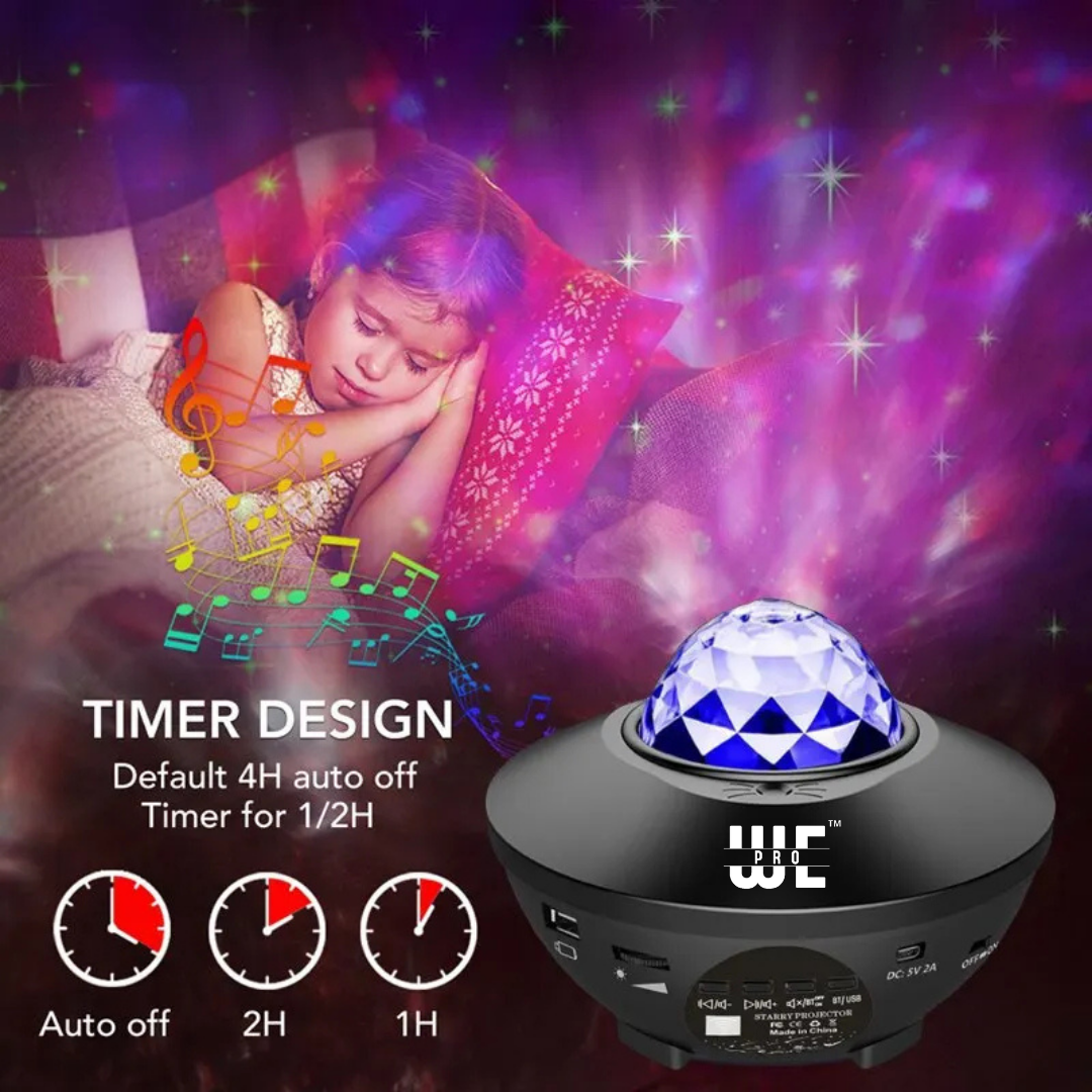 GALAXY PROJECTOR NIGHT LIGHT LAMP, BLUETOOTH MUSIC SPEAKER WITH 21 LIGHTING MODES, BEST FOR GIFTS AND DECOR