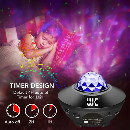GALAXY PROJECTOR NIGHT LIGHT LAMP, BLUETOOTH MUSIC SPEAKER WITH 21 LIGHTING MODES, BEST FOR GIFTS AND DECOR